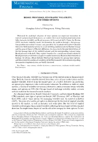 Bessel Processes, Stochastic Volatility, and Timer Options