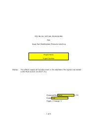 Deep Subsoil Stabilization Pressure Grouting