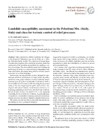 Sicily, Italy) on 1 Octo- Large Regions with a Huge Numbersof the of Past Events