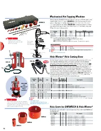 Mechanical Hot Tapping Machine Hole Master® Hole Cutting Base