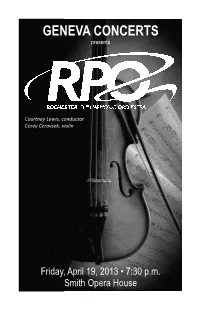 Program Notes