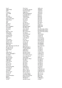 Draught Copy Distribution List