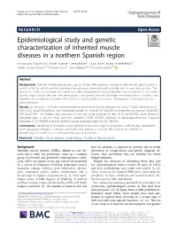 Epidemiological Study and Genetic Characterization of Inherited Muscle