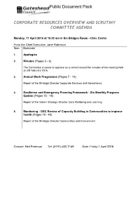 (Public Pack)Agenda Document for Corporate Resources Overview