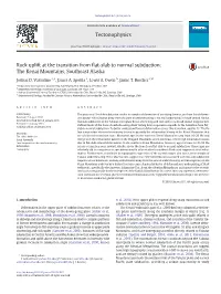 Rock Uplift at the Transition from Flat-Slab to Normal Subduction