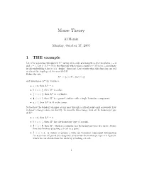 Morse Theory
