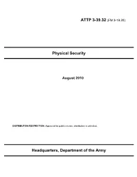 ATTP 3-39.32 (FM 3-19.30) Physical Security
