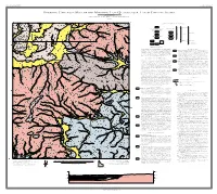 Bedrock Geologic Map of the and Pebbles in a Matrix of Silt and Clay
