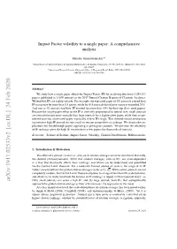 Impact Factor Volatility to a Single Paper: a Comprehensive Analysis