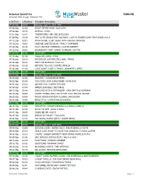 Schedule Quickprint TKRN-FM
