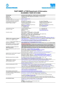 TUM Factsheet