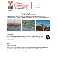 Turkey Practical Information
