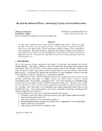 Amortizing Type-Level Goal Hierarchies