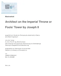 Architect on the Imperial Throne Or Fools' Tower by Joseph II.Pages