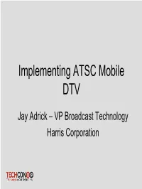 ATSC M/H Station Implementation
