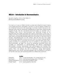 ME234 – Introduction to Neuromechanics