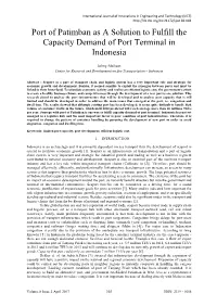 Port of Patimban As a Solution to Fulfill the Capacity Demand of Port Terminal in Indonesia