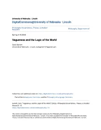 Vagueness and the Logic of the World