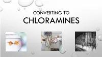 11B CONVERTING to CHLORAMINES