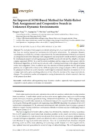 An Improved SOM-Based Method for Multi-Robot Task Assignment and Cooperative Search in Unknown Dynamic Environments