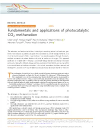 Fundamentals and Applications of Photocatalytic CO2 Methanation