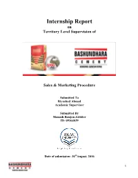 Internship Report on Territory Level Supervision Of