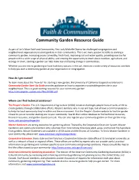 Lets Move Community Garden Resource Guide