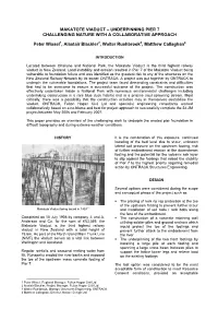 Makatote Viaduct – Underpinning Pier 7 Challenging Nature with a Collaborative Approach