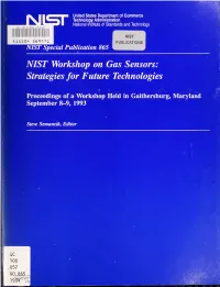 NIST Workshop on Gas Sensors: Strategies for Future Technologies