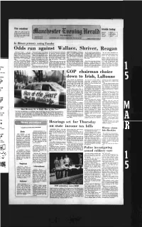Odds Run Against Wallace, Shriver, Reagan