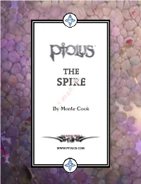 Ptolus: the Spire Table of Contents