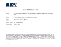 Seari Short Course Series