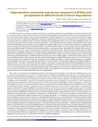 Sigmodontine Community and Species Responses to El Niño and Precipitation in Different Levels of Forest Degradation