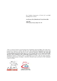 CCW Contract Science Report No. 705