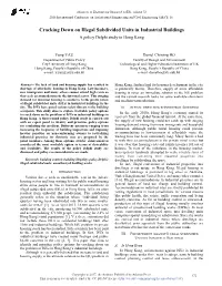 Cracking Down on Illegal Subdivided Units in Industrial Buildings a Policy Delphi Study in Hong Kong