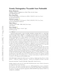 Grundy Distinguishes Treewidth from Pathwidth