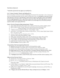 Reading List