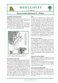 SEED LEAFLET No