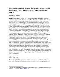 The Penguin and the Cartel: Rethinking Antitrust and Innovation Policy for the Age of Commercial Open Source