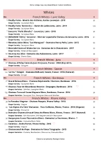 Wine List White