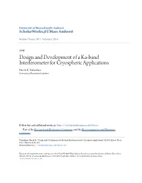 Design and Development of a Ka-Band Interferometer for Cryospheric Applications Harish K