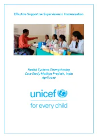 Effective Supportive Supervision in Immunization Health Systems