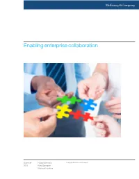 Enabling Enterprise Collaboration