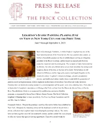 Leighton's Iconic Painting Flaming June on View in New