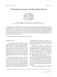 Mechanism of Action of Sodium Hypochlorite ISSN 0103-6440113