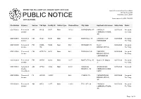 Public Notice &gt;&gt; Licensing and Management System Admin &gt;&gt;