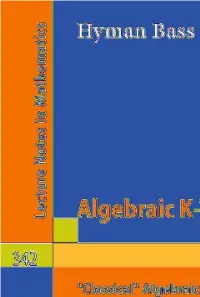 ALGEBRAIC K-THEORY II Lecture Notes in Mathematics, Vol