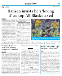 As Top All Blacks Axed