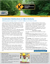 Construction Starting Soon on I-Move Kentucky Widening Project to Begin Along I-71 Corridor in Jefferson and Oldham Counties