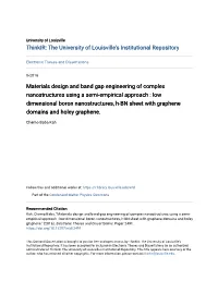 Materials Design and Band Gap Engineering of Complex